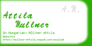 attila mullner business card