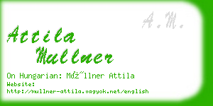 attila mullner business card